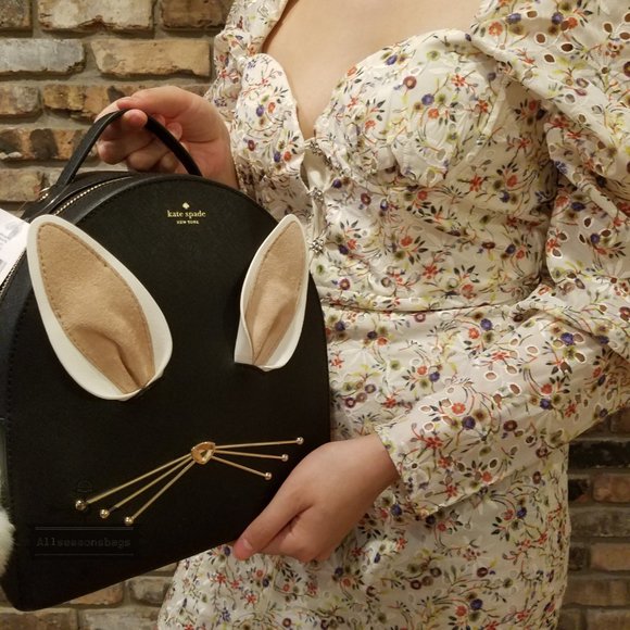 kate spade Bags Kate Spade Rabbit Hop To It Backpack Black Nwt Poshmark